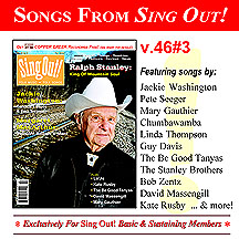 CD art for Sing Out! V.46#3: Ralph Stanley, Margaret MacArthur, Jackie Washington, The Be Good Tanyas, Lo'Jo, David Massengill, Kate Rusby and Mary Gauthier