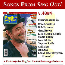 CD art for Sing Out! V.46#4: Greg Brown, Francis James Child, Bob Brozman, Kim & Reggie Harris, Jez Lowe, Czokolom