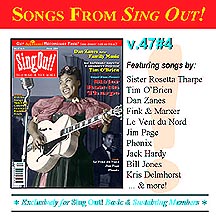 CD art for Sing Out! V.47#4: Sister Rosetta Tharpe, Tim O'Brien, Dan Zanes, Phonix, Jim Page, Le Vent du Nord & The Midnight Special