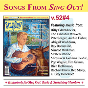 CD art for Sing Out! V.52#4: Billy Edd Wheeler, The Tannahill Weavers, Nimrod Workman, Red Molly, Miroslav and Gordana Evacic, & Mette Kathrine