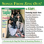 CD art for Sing Out! V.53#1: Feufollet, Danny Schmidt, Bassekou Kouyate & Ngoni Ba, Jolie Holland, Pete Seeger, & Julie Fowlis