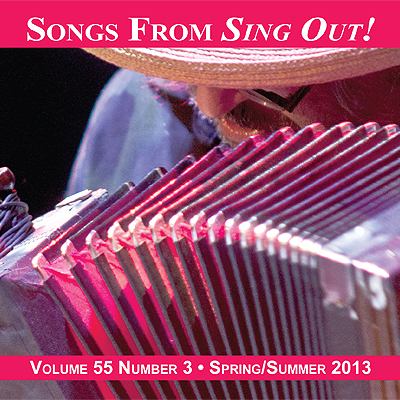 CD art for Sing Out! V.55#3: Yves Lambert Trio, Larry Penn, Kari Tauring, Lauren Sheehan, Spiro, Dubl Handi, Anna & Elizabeth, and Carrie Rodriguez